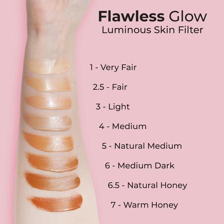 Imagem de Filtro de pele MCObeauty Flawless Glow Luminous 6 Medium Dark