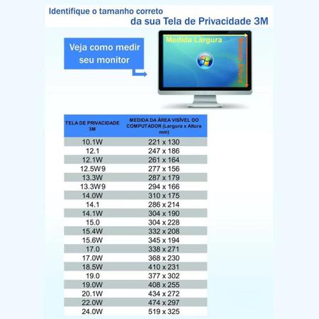 Imagem de Filtro de Privacidade 18,5" HB004276752 3M