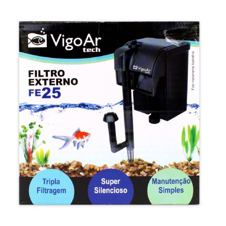 Imagem de Filtro Externo FE25 Para aquários até 50l 250l/h Silencioso