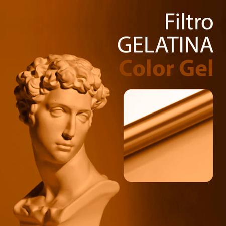 Imagem de Filtro Gelatina para Iluminação e Estúdio - Laranja Claro 85B (100cm)