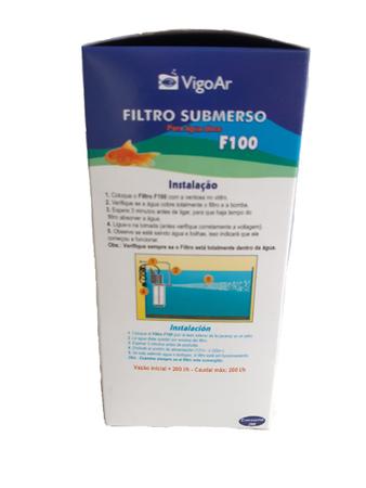 Imagem de Filtro Interno com bomba F100 Aquario pequeno  VigoAr