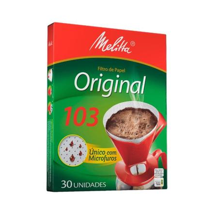 Imagem de Filtro Papel Melitta 103 - 6 Embalagens com 30 Unidades