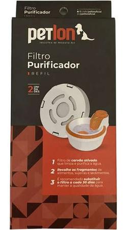 Filtro Para Fonte Gatos Cães Petlon Refil Bebedouro Unid 02 Imagem de Filtro Para Fonte Gatos Cães Petlon Refil Bebedouro Unid 02
