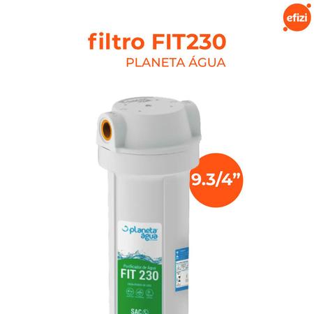 Imagem de Filtro purificador fit 230 9.3/4" reduz cloro planeta água