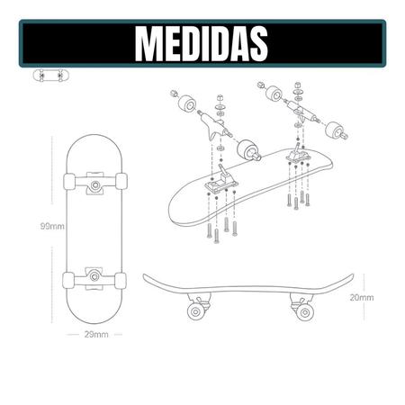 Skate Dedo Profissional De Madeira Com Rolamento Fingerboard