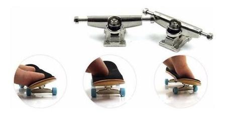 Kit 5 Skate Dedo Fingerboard Profissional c/ Rolamento Metal no Shoptime