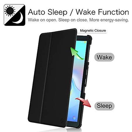 Imagem de Fintie Case para Samsung Galaxy Tab A 10.5 2018 Modelo SM-T590/T595/T597, Slim Shell Leve Multi-Ângulo Visualização Folio Capa com Auto Sleep/Wake Feature, Preto