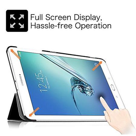 Imagem de Fintie Slim Case para Samsung Galaxy Tab E 9.6 - Capa de suporte protetor ultra leve para Tab E Wi-Fi/Tab E Nook/Tab E Verizon 9,6 polegadas tablet (SM-T560/T561/T565/T567V), Preto