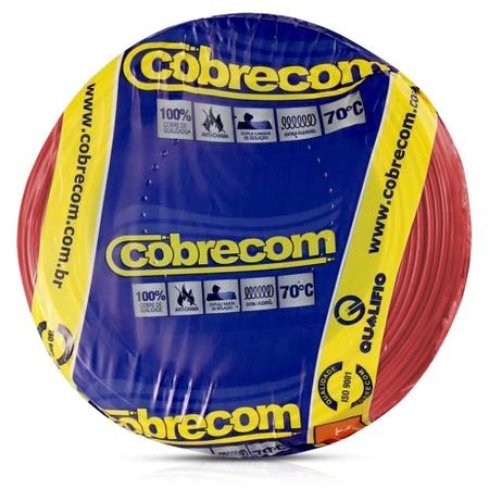Imagem de Fio Cabo Flexível 1,5mm Vermelho 100 Metros - Cobrecom