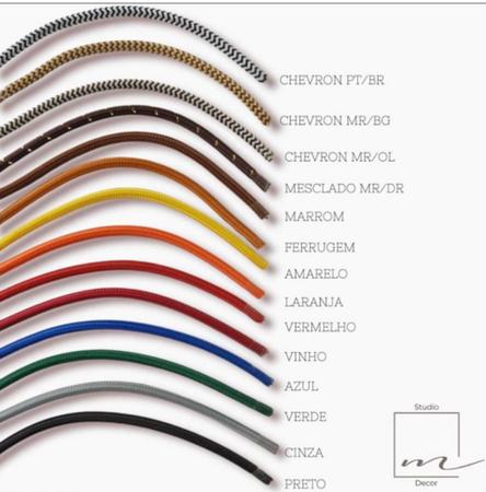 Imagem de Fio ColorDecor 1,5 Mts: Kit Completo c/ Interruptor, Soquete e Plug Brancos