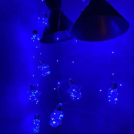 Imagem de  Fio De Led Com 10 Lampadas Estrelas Fio De Fada Enfeite de Naal