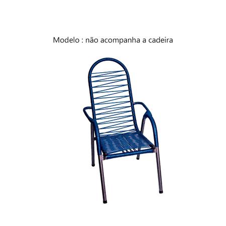 Imagem de Fio Plástico Cordão Azul Espaguete Enrolar Cadeira Rolo 1kg