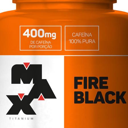 Imagem de Fire Black 60 Caps Cafeína 100% Pura - Max Titanium