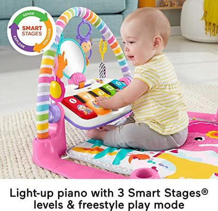 Fisher Price Baby Playmat Deluxe Kick Play Piano Gym Wit