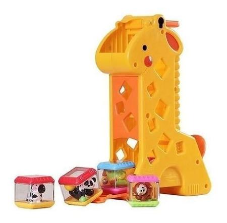 Girafa Pick a Block, Fisher Price, Mattel - WT Promoções