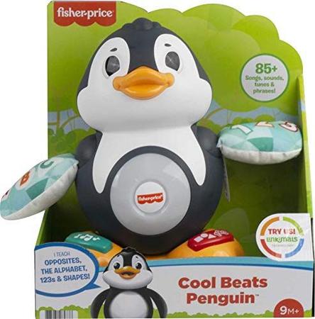 Imagem de Fisher-Price Linkimals Cool Beats Penguin, Brinquedo Infantil Musical com Luzes, Movimentos e Canções Educativas para Crianças e Crianças