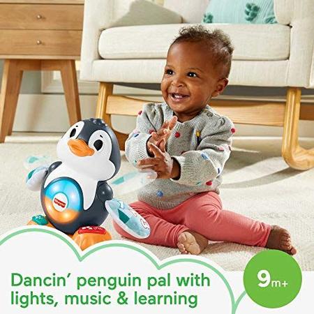 Imagem de Fisher-Price Linkimals Cool Beats Penguin, Brinquedo Infantil Musical com Luzes, Movimentos e Canções Educativas para Crianças e Crianças