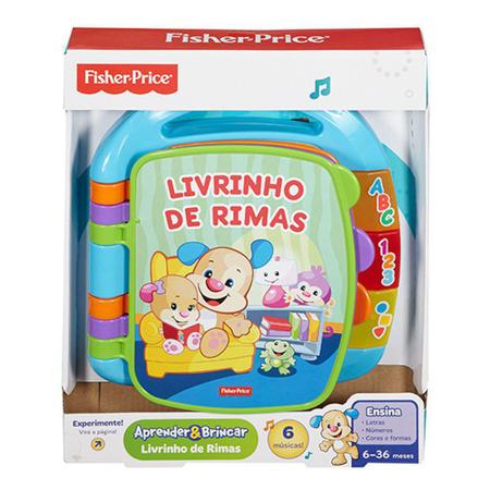Imagem de Fisher Price Livro De Rimas Aprender E Brincar Em Português