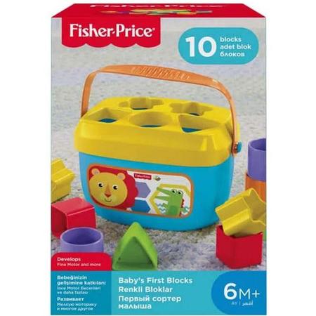 Imagem de Fisher Price os Primeiros Blocos do Bebe 10 Peças Mattel FFC84