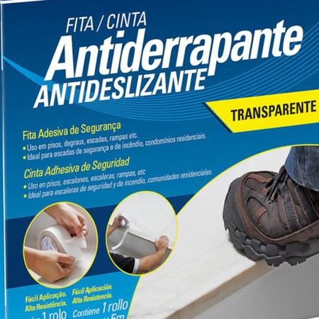 Imagem de Fita adesiva antiderrapante transparente 50 mm x 5 m - TekBond