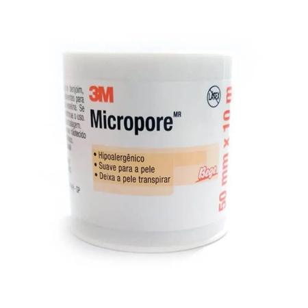 Imagem de Fita Adesiva Micropore 3M 50mmX10m 1533 3M Cor Bege