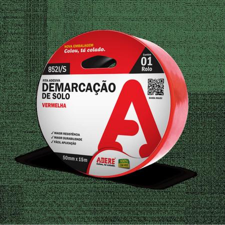 Imagem de Fita Adesiva para Demarcação 50mm x 15m Vermelha