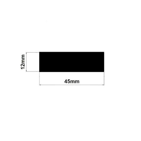 Imagem de Fita Adesiva Preta Eva Borracha Vedação Fresta 12x45mm 10mt