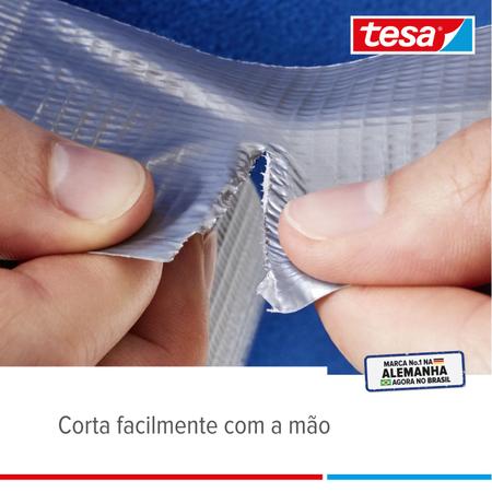 Imagem de Fita Adesiva Profissional Silver Tape 10mx48mm Cinza Multiuso Tesa