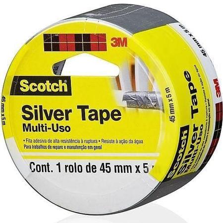 Imagem de Fita Adesiva Silver Tape 45mm x 5m Cinza - 3M