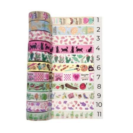 Fita Adesiva Washi Tape - Nature 15MM X 5M - BRW Imagem de Fita Adesiva Washi Tape - Nature 15MM X 5M - BRW