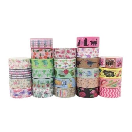 Fita Adesiva Washi Tape - Nature 15MM X 5M - BRW Imagem de Fita Adesiva Washi Tape - Nature 15MM X 5M - BRW