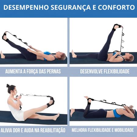 Fita Alongamento Para Pernas Pés Pilates Yoga E Fisioterapia FAIXA