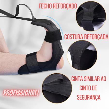 Imagem de Fita Alongamento Para Pernas Pés Pilates Yoga E Fisioterapia FAIXA funcional