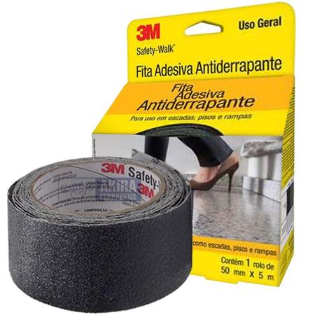 Fita Antiderrapante 3m Preto 50mm X 5m Externo Escada Rampa Imagem de Fita Antiderrapante 3m Preto 50mm X 5m Externo Escada Rampa