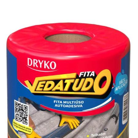 Imagem de Fita Asfáltica Vedatudo 15 cm x 10 m 6 Unidades DRYKO