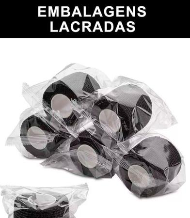 Fita Atadura Elástica Esportiva cor Preta Kit 4 Unidades 5x4,5 mts - Estilo Boleiro Imagem de Fita Atadura Elástica Esportiva cor Preta Kit 4 Unidades 5x4,5 mts - Estilo Boleiro