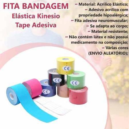 Imagem de Fita Bandagem Elástica Kinesio Tape Hipoalérgica - MBfit