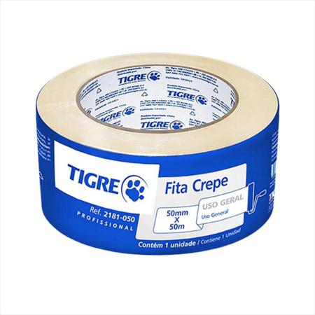 Imagem de Fita Crepe Para Pintura Imobiliária Marcador 48x50 Tigre