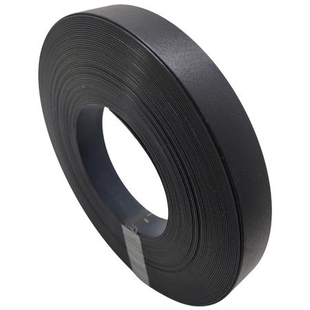 Imagem de Fita de Borda Abs Preto Tx Fosco 22mm x 1mm x 10m Para Moveis Acabamento