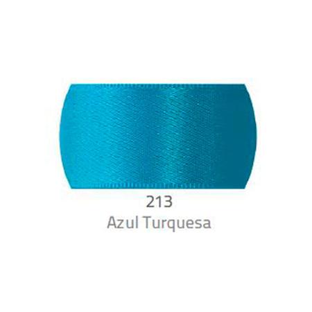 Imagem de Fita de Cetim Progresso 7mm - Nº 1 c/ 100 metros - Azul Turquesa