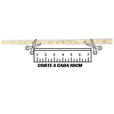 Imagem de Fita de Led SMD 3000K 127V Plug Conector Fita Dupla Face 3 Metros Perfil Gesso Sanca Sala Recepçao Quintal Jardim Residencial Comercial Ambiente Inter