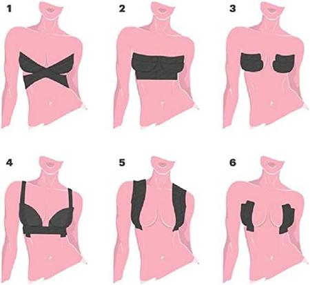 Imagem de Fita De Levantamento De Seios Fita Impermeável Para Boob Breast Push Up Strapless - Pele 5m TAPE