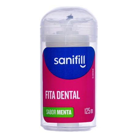 Imagem de Fita Dental Sanifill Menta 125m 1 Unidade