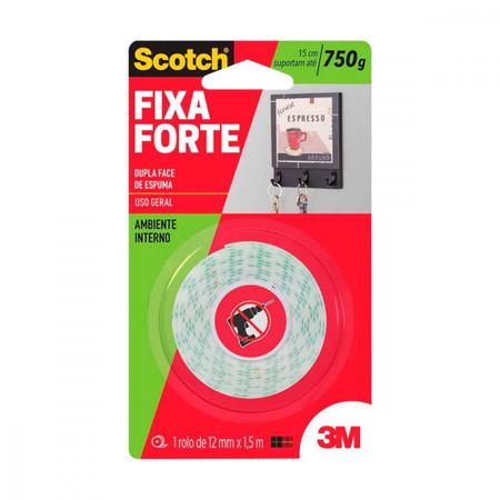 Imagem de Fita Dupla Face Esp.3M Fix,In 12X1,5M