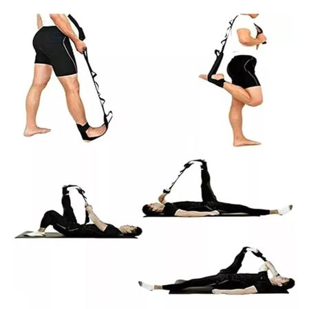 Imagem de Fita Faixa Exercício Alongamento Fisioterapia Yoga Pilates