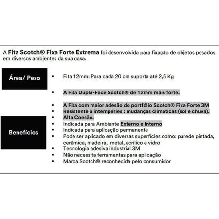 Imagem de Fita Fixa Forte 3M Extreme 1,2x200cm