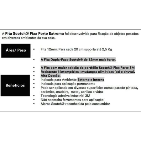 Imagem de Fita Fixa Forte 3M Extreme 1,2x200cm