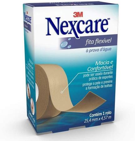 Fita Flexível Nexcare 25,4mm X 4,57m À Prova D'água - 3M Imagem de Fita Flexível Nexcare 25,4mm X 4,57m À Prova D'água