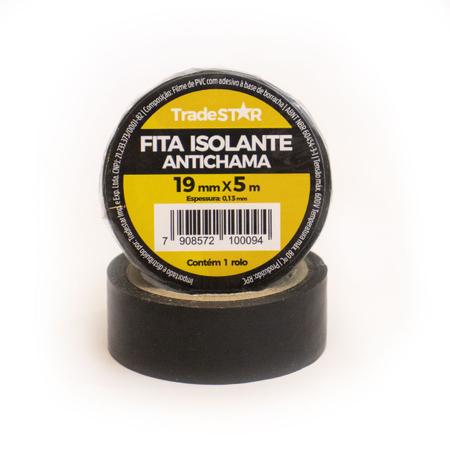 Fita Isolante 19mm X 5m - Tradestar Imagem de Fita Isolante 19mm X 5m