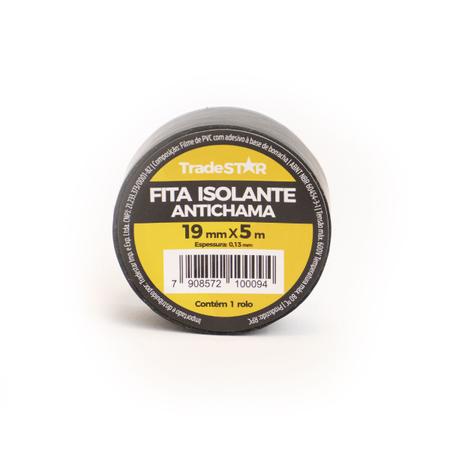 Fita Isolante 19mm X 5m - Tradestar Imagem de Fita Isolante 19mm X 5m